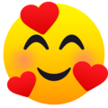 Smiling Face With Hearts Emoji Joypixels
