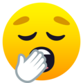 Yawning Face Emoji Joypixels