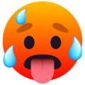 Hot Face Emoji Joypixels