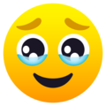 Face Holding Back Tears Emoji Joypixels