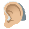 Ear With Hearing Aid Emoji Joypixels