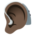 Ear With Hearing Aid Emoji Joypixels
