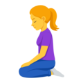 Woman Kneeling Emoji Joypixels