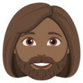 Woman Beard Emoji Joypixels