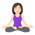 Woman In Lotus Position Emoji Joypixels