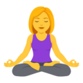 Woman In Lotus Position Emoji Joypixels