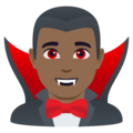 Man Vampire Emoji Joypixels