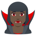 Woman Vampire Emoji Joypixels