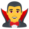 Man Vampire Emoji Joypixels