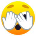 Face With Peeking Eye Emoji Joypixels
