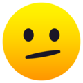 Face With Diagonal Mouth Emoji Joypixels