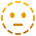 Dotted Line Face Emoji Joypixels