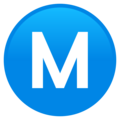 Circled M Emoji Joypixels