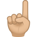Index Pointing Up Emoji Joypixels