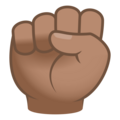 Raised Fist Emoji Joypixels