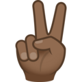 Victory Hand Emoji Joypixels