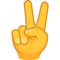 Victory Hand Emoji Joypixels