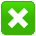 Cross Mark Button Emoji Joypixels