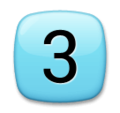 Keycap Digit Three Emoji Lg