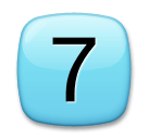 Keycap Digit Seven Emoji Lg