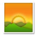 Sunrise Over Mountains Emoji Lg
