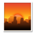 Cityscape At Dusk Emoji Lg
