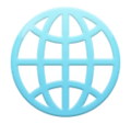 Globe With Meridians Emoji Lg