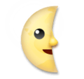 Last Quarter Moon Face Emoji Lg