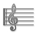 Musical Score Emoji Lg