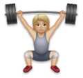 Person Lifting Weights Emoji Lg