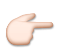 Backhand Index Pointing Right Emoji Lg