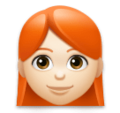 Woman Red Hair Emoji Lg