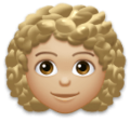 Woman Curly Hair Emoji Lg