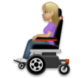 Woman In Motorized Wheelchair Emoji Lg
