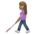 Woman With White Cane Emoji Lg