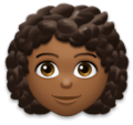 Woman Curly Hair Emoji Lg