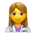 Woman Health Worker Emoji Lg