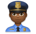 Man Police Officer Emoji Lg