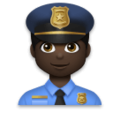 Man Police Officer Emoji Lg