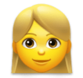 Woman Blond Hair Emoji Lg
