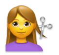 Woman Getting Haircut Emoji Lg