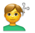 Man Getting Haircut Emoji Lg