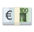 Euro Banknote Emoji Lg