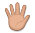 Hand With Fingers Splayed Emoji Lg
