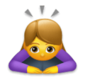 Woman Bowing Emoji Lg