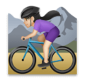 Woman Mountain Biking Emoji Lg