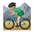 Man Mountain Biking Emoji Lg