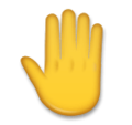 Raised Back Of Hand Emoji Lg