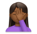 Woman Facepalming Emoji Lg