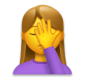Woman Facepalming Emoji Lg